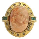 Vintage 1970's Cameo Ring
