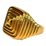 Heavy 1960's 18K Gold Ring
