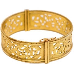 Rene Bovin Pierced and Chassed Bangle