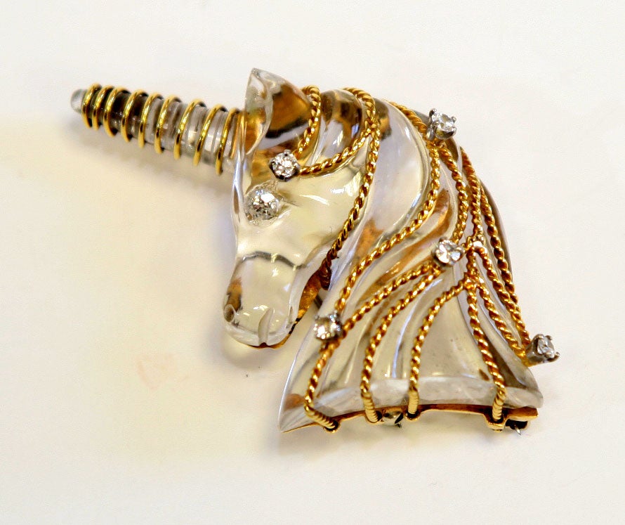 Unicorn Jewelry - 16 For Sale on 1stDibs | unicorn diamond ...
