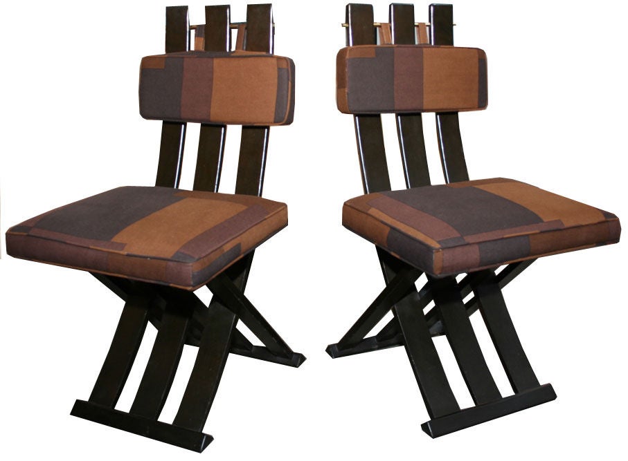 Harvey Probber X based dining chairs at 1stdibs