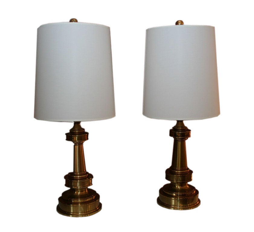 1960's Stiffel brass lamps at 1stdibs