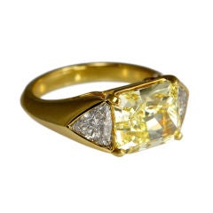 Cartier 5.05 carat Fancy Yellow Diamond