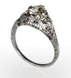 Vintage 1920's 18 Karat Diamond Ring