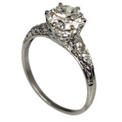 1930
s Platinum Diamond Ring