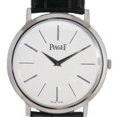 Piaget 18K White Gold Altiplano Box Papers Like New in Box!