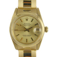 Rolex 18K YG Man's Midsize Datejust 1980