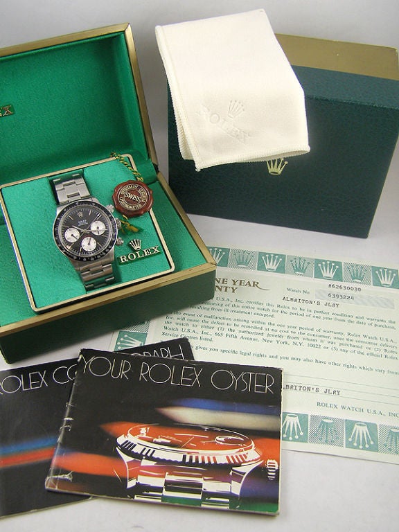 Rolex Daytona ref. 6263 Box & Papers circa 1980 1