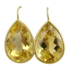 14K Yellow Gold 
Citrine Earrings