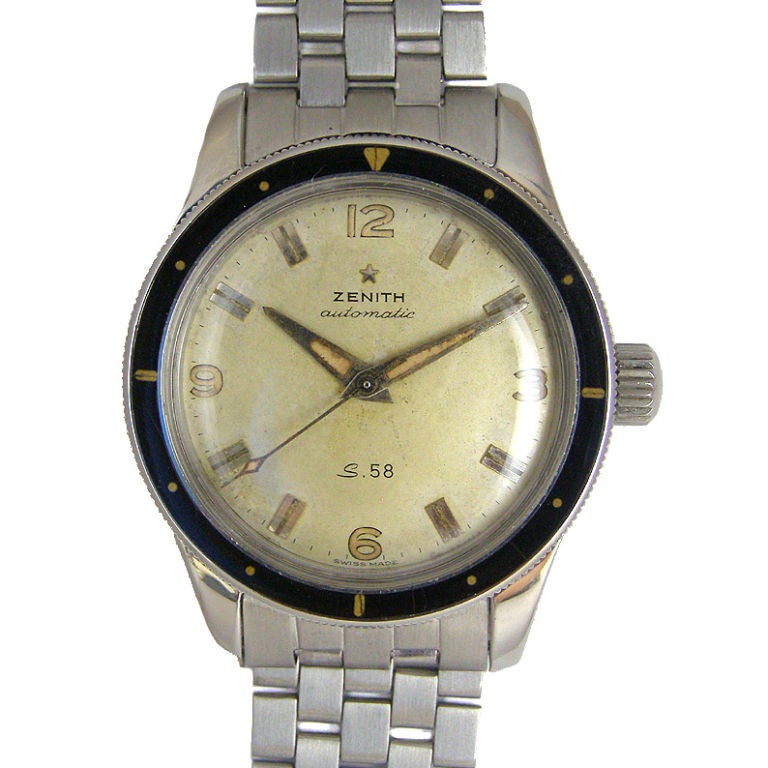 Zenith S 58 Automatic Diver Watch European Military Issue