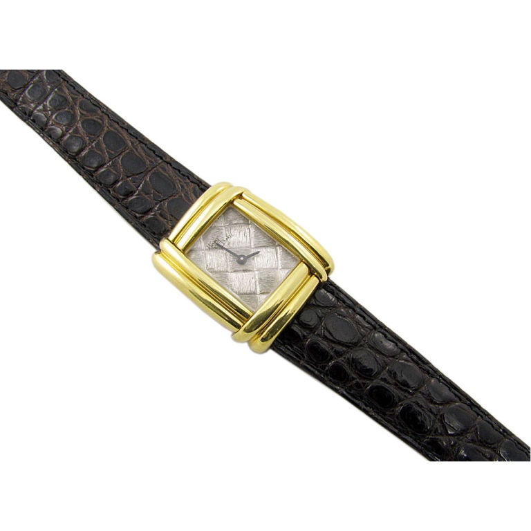 Dunay Ladies Basket Weave Watch