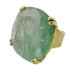 Bold Emerald Cocktail Ring Vintage Bold Emerald Cocktail Ring
