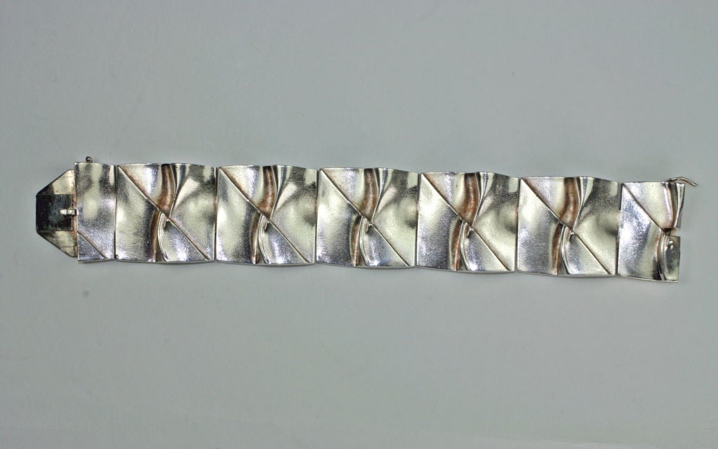 Lapponia by Björn Weckström Finland " Bridge To The Moon " Bracelet 1974 For Sale at lapponia silver bracelet, bjorn weckstrom lapponia, björn weckström for lapponia