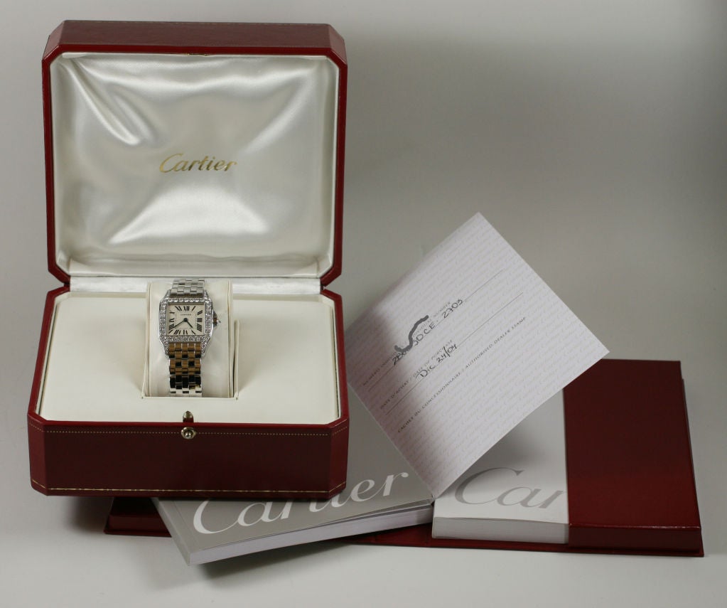Women's Cartier Santos Demoiselle 18k with Diamonds