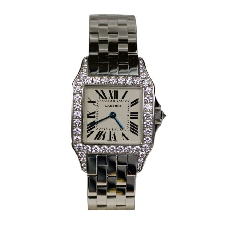 Cartier Santos Demoiselle 18k with Diamonds