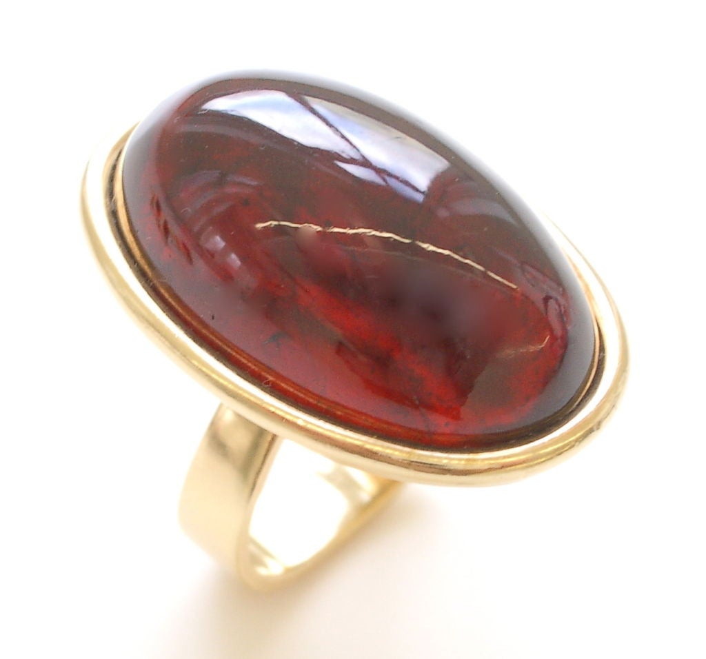 ANDREW GRIMA, 18k Gold and Garnet Demi Parure, 1978