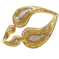 Gold and Diamond Pendant/Brooch signed, numbered, circa 1960