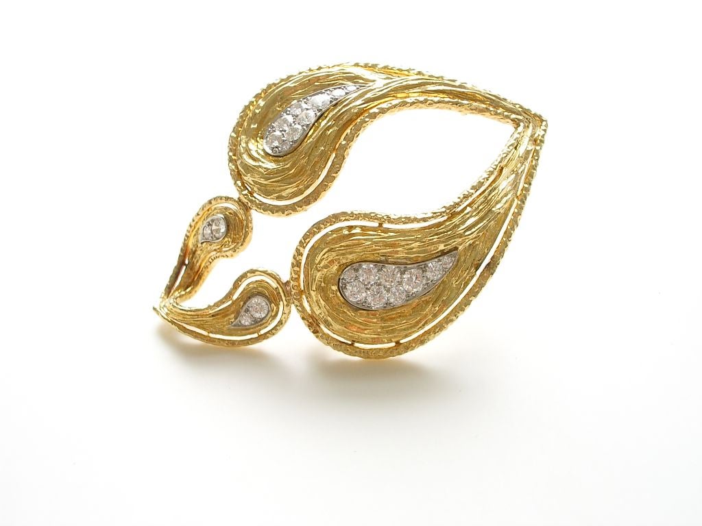 Gold and Diamond Pendant/Brooch signed, numbered, circa 1960