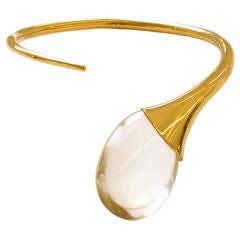 Gold and Rock Crystal Necklace by Illias Lalaounis c1970