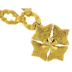 David Webb Long Gold Necklace With Detachable Bracelets!