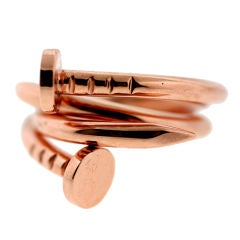 Aldo Cipullo for Cartier Rose Gold Set of Nail Rings