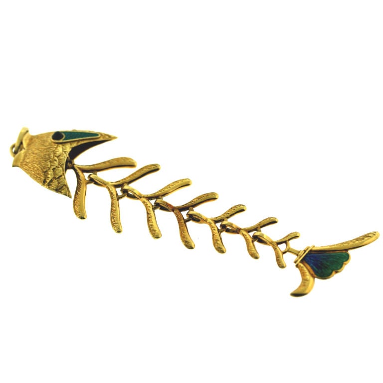 Tiffany 4.5" Long Fish Pendant!