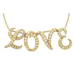 Kurt Wayne "LOVE" Diamond Necklace