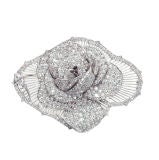 Belle Epoque Diamond Rose Pin