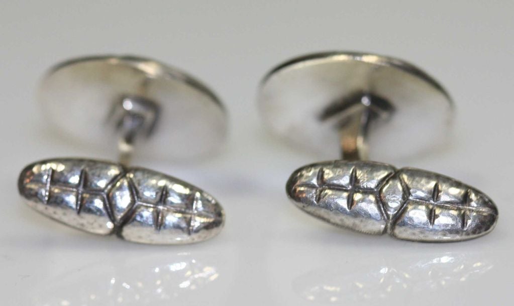 Georg Jensen sterling silver cufflinks No. 43