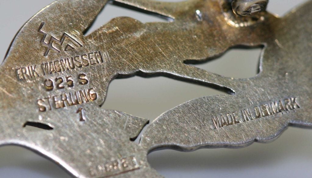EriK Magnussen Geese brooch