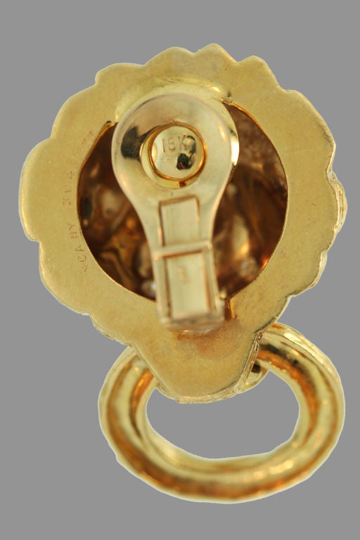lion knocker earrings
