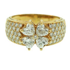 "Antoinette" Heart Shaped Diamond Ring By VAN CLEEF & ARPELS