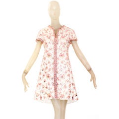 1960s Malcolm Starr Shimmering Sequin Embroidered Dress