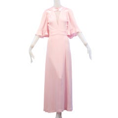 1970s Pale Pink Ossie Clark for Radley Dress