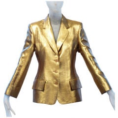 Vintage 1990s Matte Gold Jacket