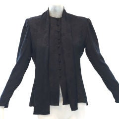 Jean Louis Scherrer Sexy Blouse with Attached Scarf