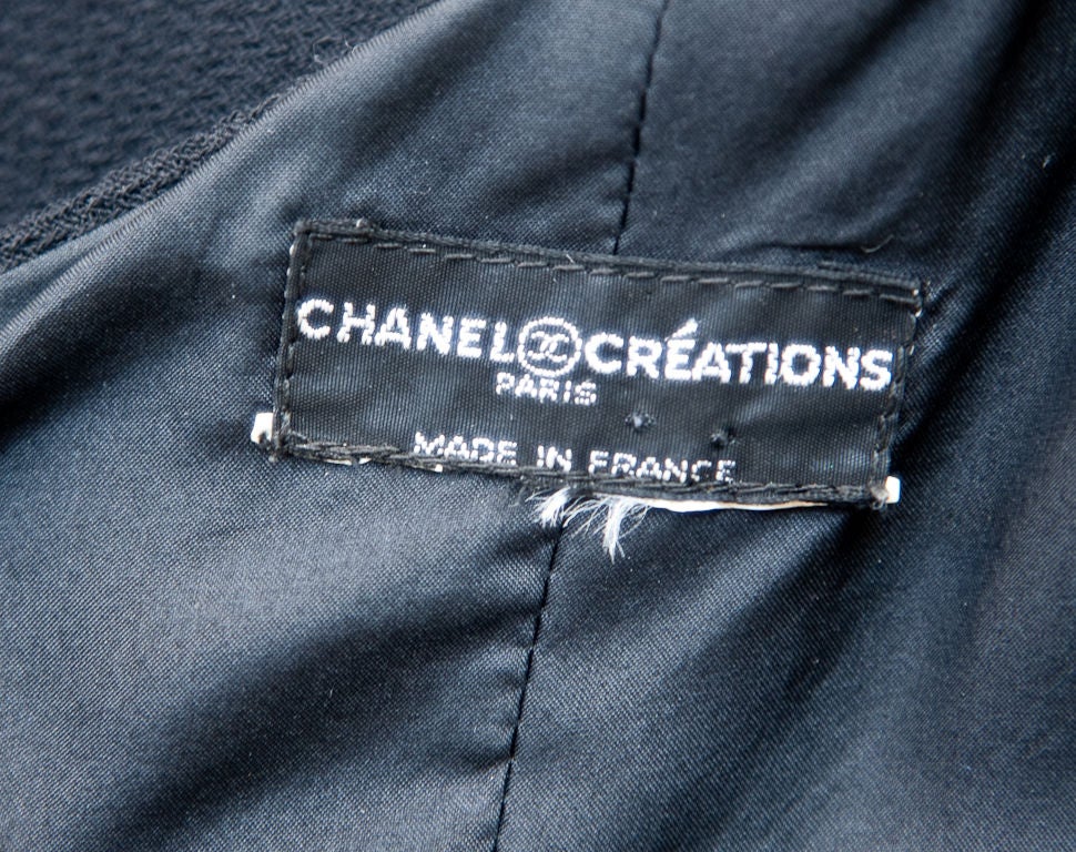 Chanel One Shoulder wool crepe dress with Feather Detail 1