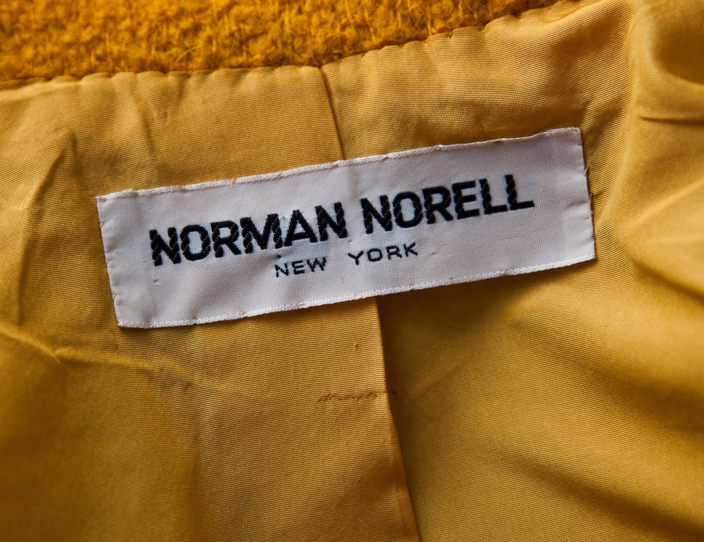 Norman Norell Marigold Wolle Boucle 2 Stück Tagesanzug 2