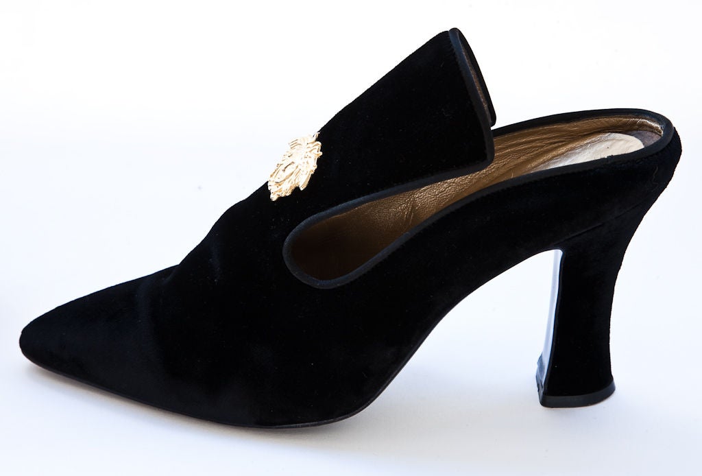 Gianni Versace Velvet Mules