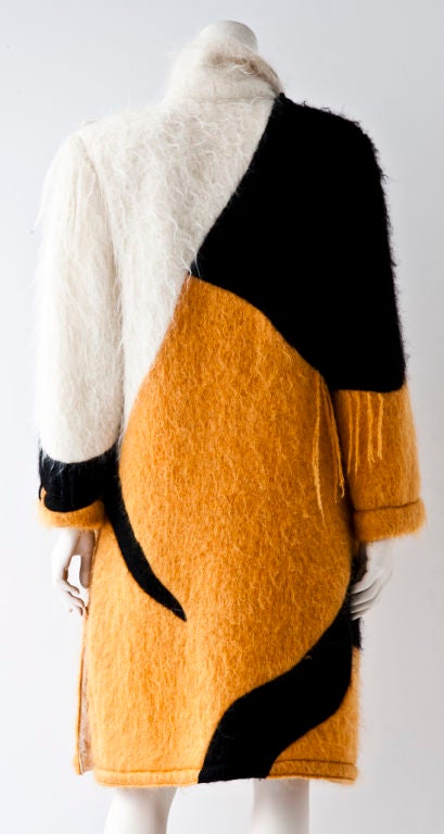Women's Castelbajac Graphic pattern mohair coat