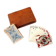 Hermes Playing Cards Couvertures Nouvelles Bridge Set at 1stDibs