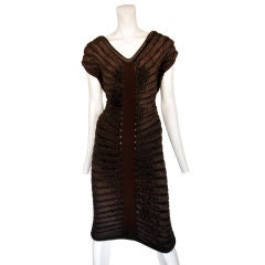 Alaia Faux Fur Dress