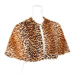 Retro fur in leopard print