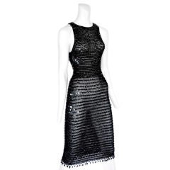 Thierry Mugler Black Sequin Dress