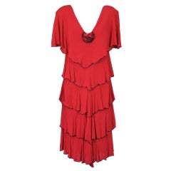 Holly Harp Matte Jersey Tiered Dress 7