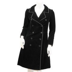 Vintage YSL Haute Couture Velvet Coat