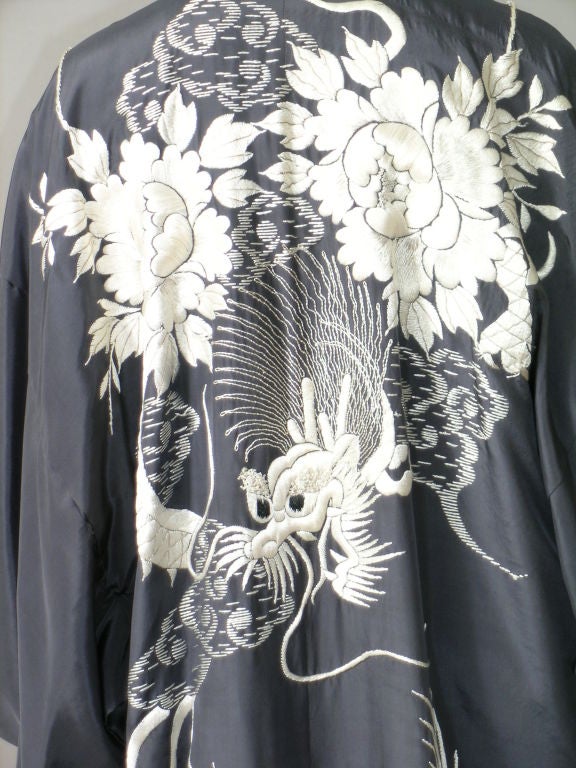 Japanese Kimono, Hand Embroidered