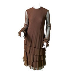 Vintage John Anthony Chiffon Dress