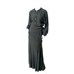 Vintage Chanel 3 Piece Silk Dress