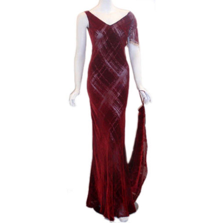 white christmas dresses SOLD 1930s Tape Lace and Red Velvet Bias Cut Evening Dress – Palm Beach  Vintage main image 0